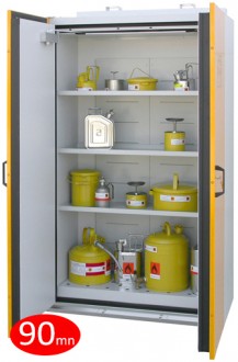 Armoire coupe-feu 90 mn pour stockage de produits inflammables - Devis sur Techni-Contact.com - 1