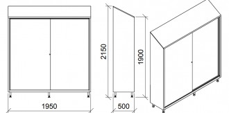 Armoire d'atelier à portes coulissantes - Devis sur Techni-Contact.com - 2