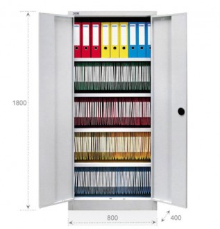 Armoire de rangement 2 portes battantes - Devis sur Techni-Contact.com - 1