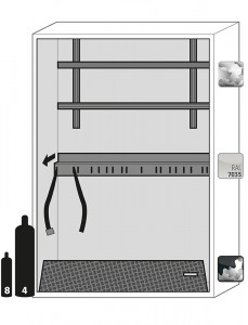 Armoire de sécurité pour bouteilles de gaz L 140 cm - Devis sur Techni-Contact.com - 11