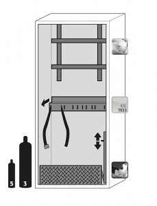 Armoire de sécurité pour bouteilles de gaz L 140 cm - Devis sur Techni-Contact.com - 8