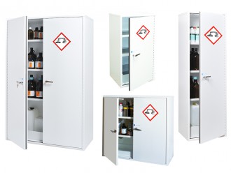 Armoire de stockage produits chimiques avec fermeture automatique des portes - Devis sur Techni-Contact.com - 2