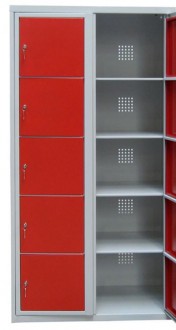 Armoire vestiaire 5 casiers métallique - Devis sur Techni-Contact.com - 1