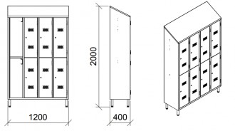 Armoire vestiaire en inox - Devis sur Techni-Contact.com - 3