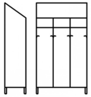 Armoire vestiaire inox 3 portes - Devis sur Techni-Contact.com - 1