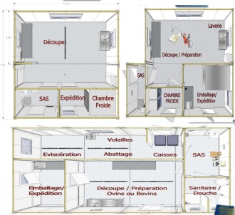 Atelier modulaire de découpe viande - Devis sur Techni-Contact.com - 1