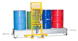 Bac acier de rétention 440 Litres - Devis sur Techni-Contact.com - 1