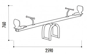 Balançoire à bascule en aluminium  - Devis sur Techni-Contact.com - 2