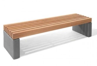 Banc béton et bois exotique - Devis sur Techni-Contact.com - 2