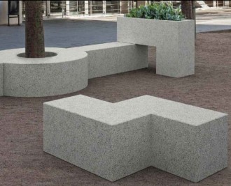 Banc béton de ville tetris Z - Devis sur Techni-Contact.com - 1