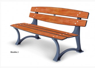 Banc de jardin à pied fonte - Devis sur Techni-Contact.com - 2