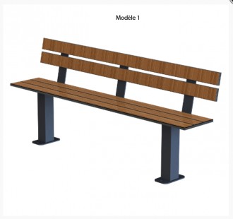 Banc de jardin à sceller - Devis sur Techni-Contact.com - 1