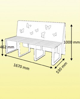 Banc de jardin bois et acier - Devis sur Techni-Contact.com - 1