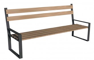 Banc de jardin en bois et alu - Devis sur Techni-Contact.com - 1