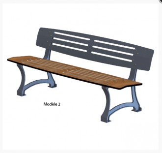 Banc de jardin pied fonte - Devis sur Techni-Contact.com - 1