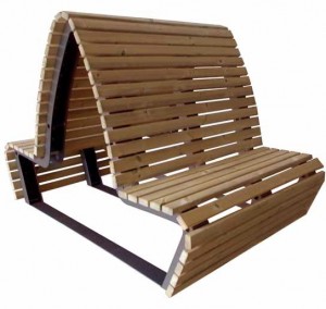 Banc double avec dossier en bois - Devis sur Techni-Contact.com - 1