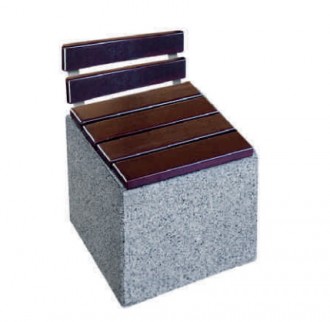 Banc en béton gris granite Kube M - Devis sur Techni-Contact.com - 2