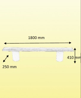 Banc en béton lame bois - Devis sur Techni-Contact.com - 2