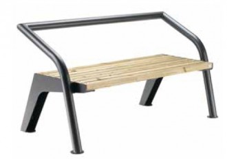 Banc en douves de bois avec dossier - Devis sur Techni-Contact.com - 1