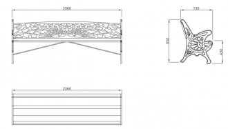 Banc en fonte Fundicion de jardin - Devis sur Techni-Contact.com - 9