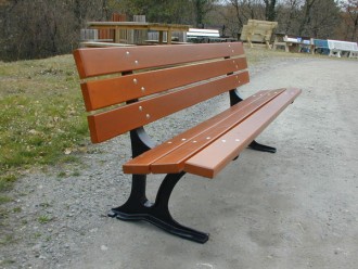 Banc en fonte lame bois - Devis sur Techni-Contact.com - 1