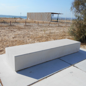 Banc amenagement ext. béton assise imitation bois - Devis sur Techni-Contact.com - 2