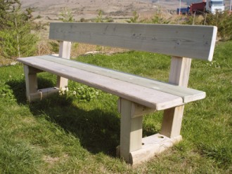 Banc public en bois traité - Devis sur Techni-Contact.com - 2