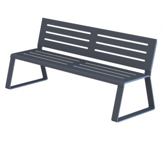 Banc public métal L 1800 mm - Devis sur Techni-Contact.com - 1