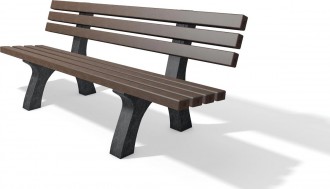 Banc public plastique recyclé 7 lames - Devis sur Techni-Contact.com - 1