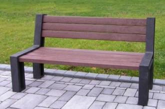 Banc public plastique recyclé à fixer - Devis sur Techni-Contact.com - 2