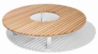 Banc tour d'arbre en bois exotique - Devis sur Techni-Contact.com - 1