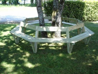 Banc tour d'arbre en pin - Devis sur Techni-Contact.com - 1