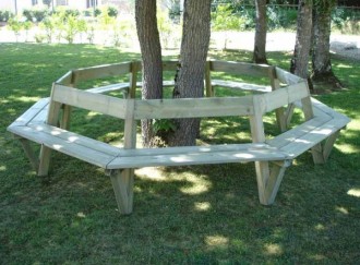 Banc tour d'arbre en pin - Devis sur Techni-Contact.com - 3