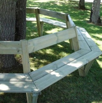 Banc tour d'arbre en pin - Devis sur Techni-Contact.com - 4