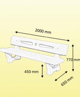 Banc tout béton - Devis sur Techni-Contact.com - 2