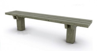 Banquette de jardin public en pin - Devis sur Techni-Contact.com - 3