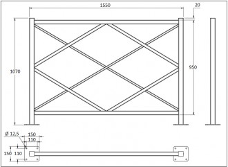 Barrière de ville losanges - Devis sur Techni-Contact.com - 8