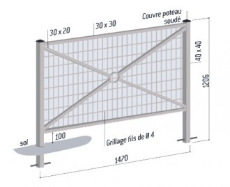 Barrière de ville grillagée - Devis sur Techni-Contact.com - 5