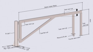 Barrière tournante en acier - Devis sur Techni-Contact.com - 3