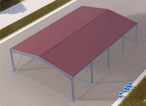 Bâtiment de stockage 400m² - Grande hauteur - chéneaux et régulateur de condensation inclus - Devis sur Techni-Contact.com - 1