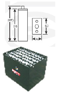 Batteries tractions 700 Ah - Devis sur Techni-Contact.com - 1