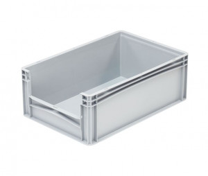 Bac plastique avec ouverture 600x400x220 mm - Devis sur Techni-Contact.com - 1