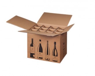 Boîte 1 à 12 bouteilles en carton ondulé - Devis sur Techni-Contact.com - 4