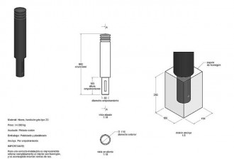 Borne en fonte 3 gorge - Devis sur Techni-Contact.com - 3