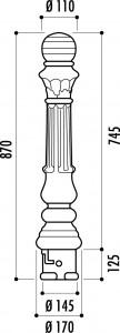 Borne en fonte ductile - Devis sur Techni-Contact.com - 2