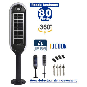 Borne LED solaires verticale Dernière génération - Devis sur Techni-Contact.com - 1