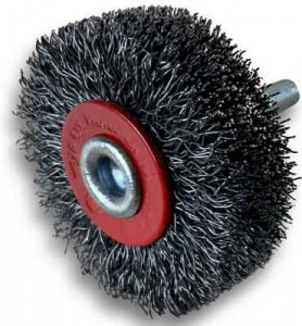 Brosse circulaire sur tige acier 3 rangs - Devis sur Techni-Contact.com - 1