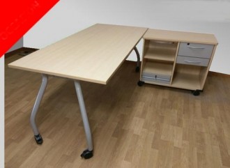 Bureau droit d'occasion avec roulettes - Devis sur Techni-Contact.com - 3