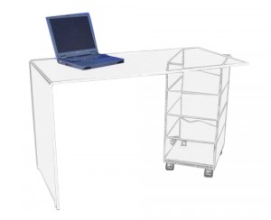 Bureau plexiglas 4 tiroirs - Devis sur Techni-Contact.com - 1