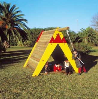 Cabane indienne en bois pour enfants - Devis sur Techni-Contact.com - 1